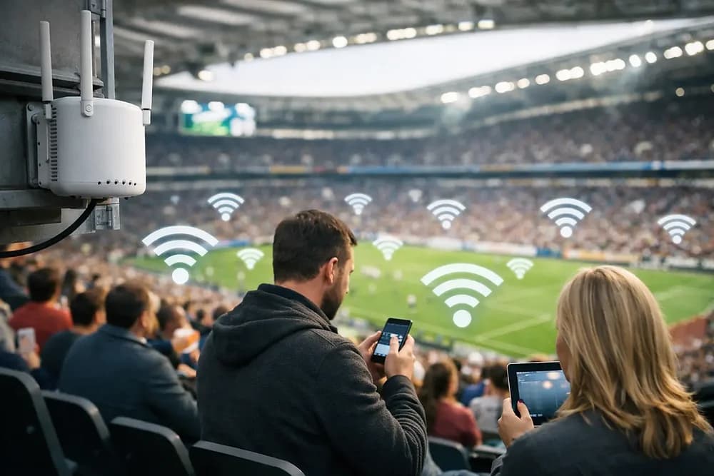 WiFi corporativo para estádios e arenas