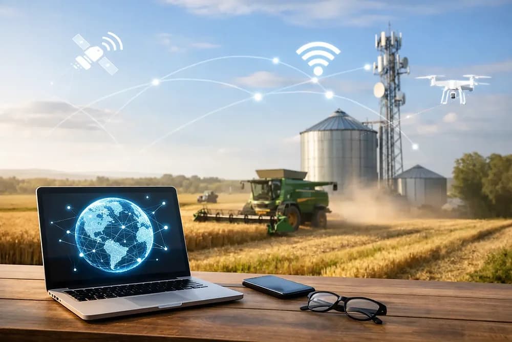 Internet corporativa para agronegócio conectividade